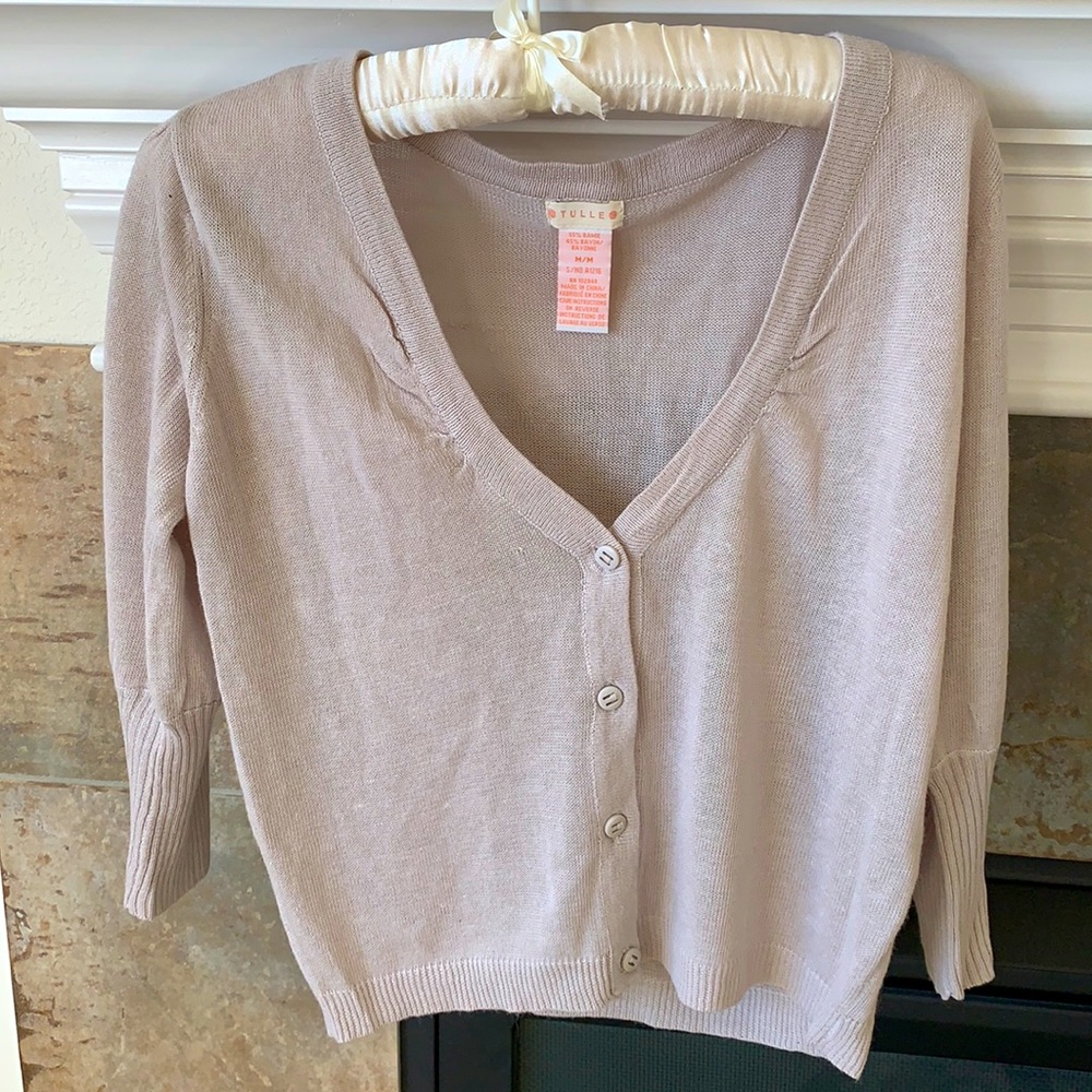 Tulle lightweight cardigan